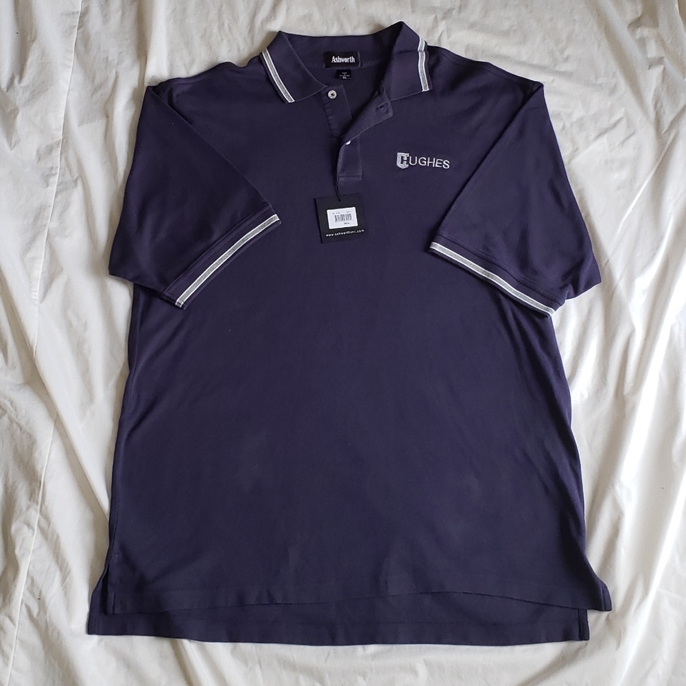 Ashworth Hughes Polo Shirt Size XL collar sport